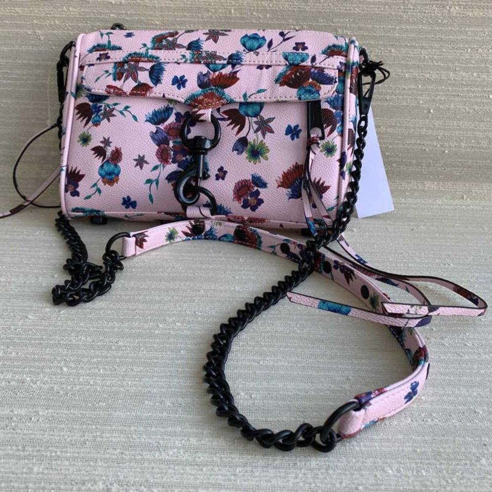Brand New Rebecca Minkoff pink floral mini Mac